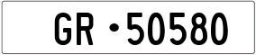 Trailer License Plate